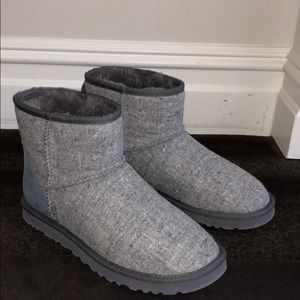 UGG Classic Mini Woolrich Donegal in Grey, 8 US